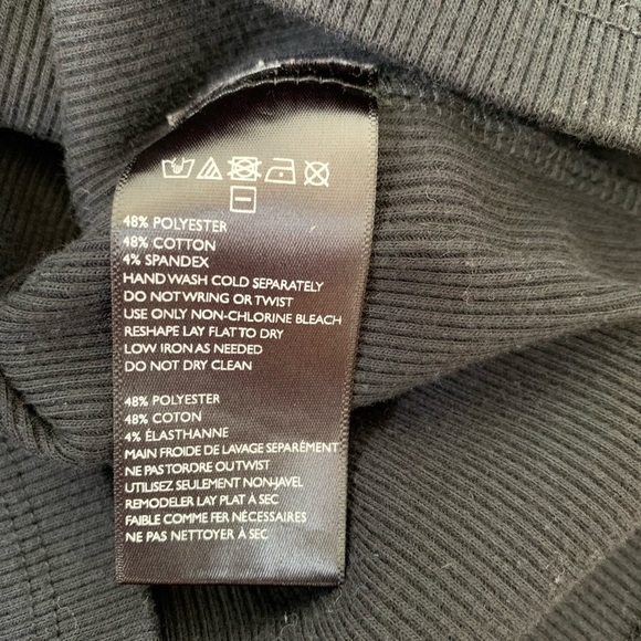 Silence + Noise Side Lace Ribbed Tank Dress Size Small Black - Picture 10 of 14